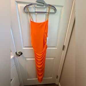 Almost Famous orange dress